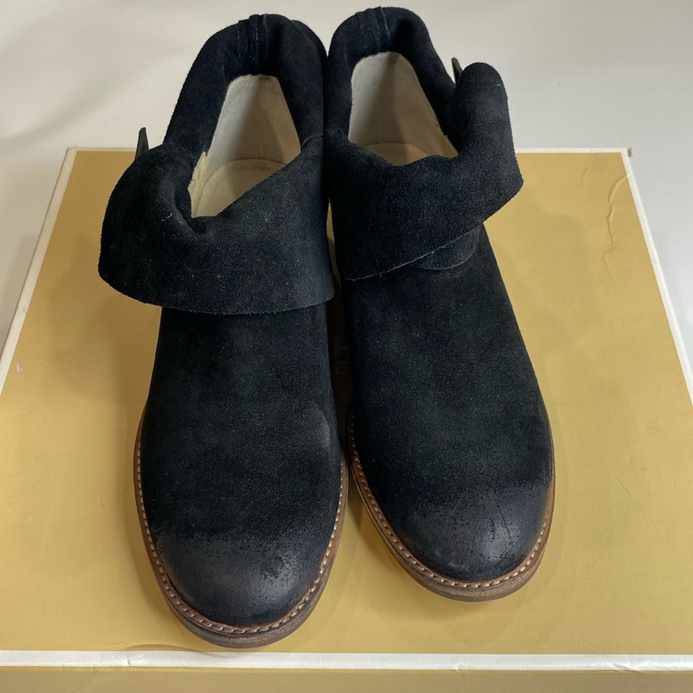 MICHAEL KORS Ankle Suede Leather Cut Boots